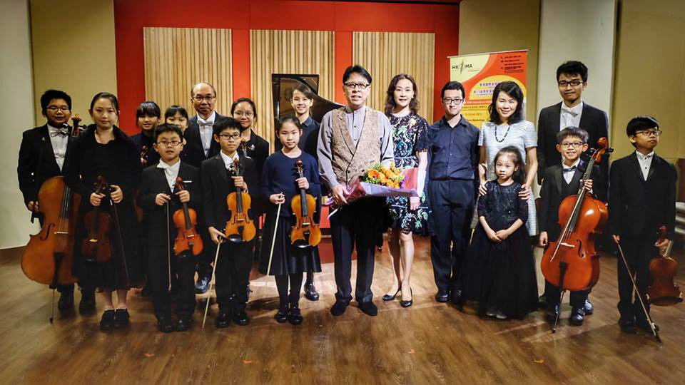 Jovianney after his performance at the Hong Kong International Music Academy