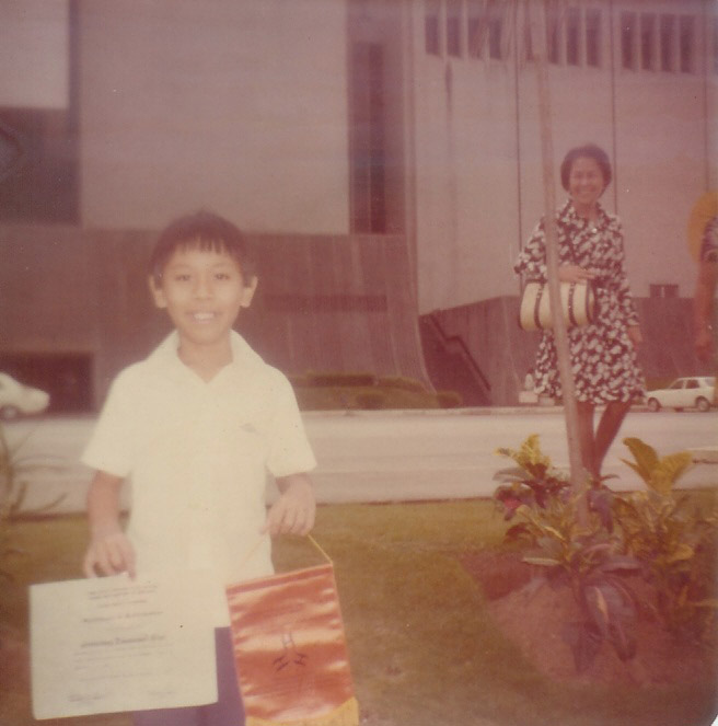 The young Jovianney as First Prize winner of the<br>1976 National Music Competitions for Young Artists